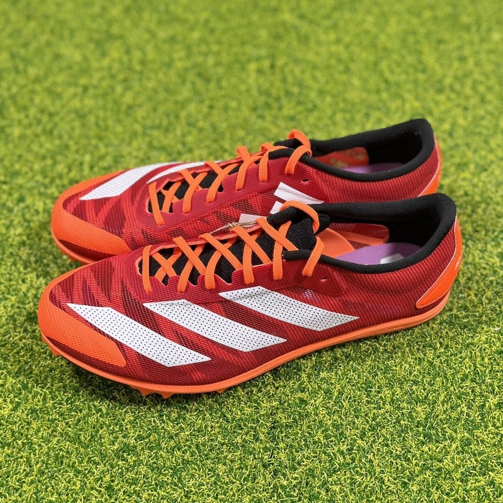 Adidas Adizero XCS Spikes Size 8.5 Track Running Red Orange GY8420